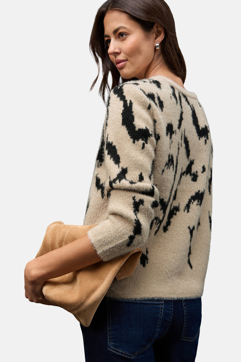 Trui met ronde hals multicolor - STREET ONE