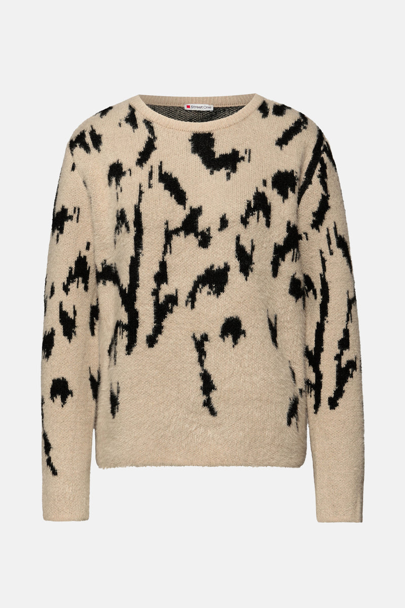 Trui met ronde hals multicolor - STREET ONE