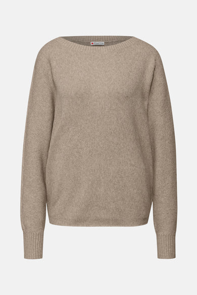 Trui met ronde hals beige - STREET ONE