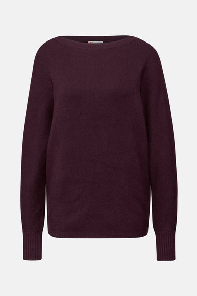 Trui met ronde hals rood - STREET ONE