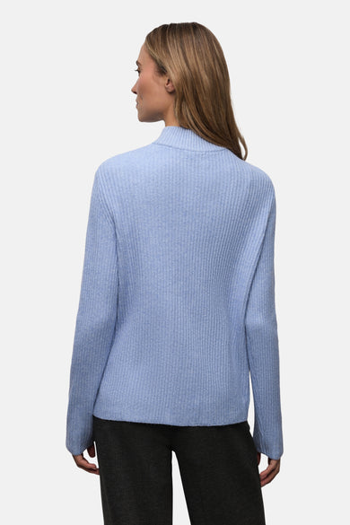 Pull col montant bleu - STREET ONE