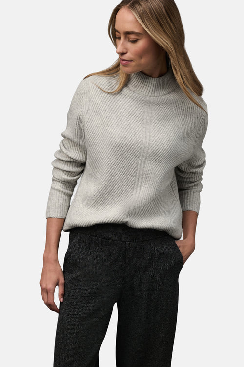 Trui met rolkraag grijs - STREET ONE