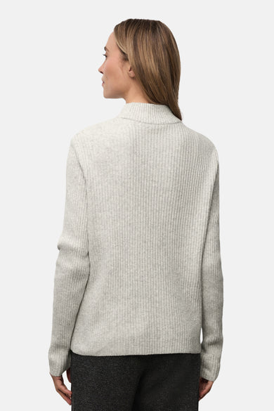 Trui met rolkraag grijs - STREET ONE
