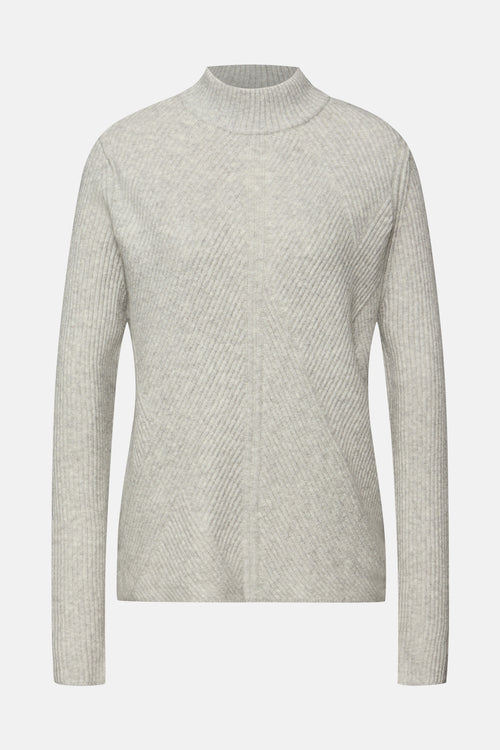 Trui met rolkraag grijs - STREET ONE