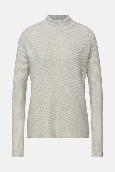 Trui met rolkraag grijs - STREET ONE