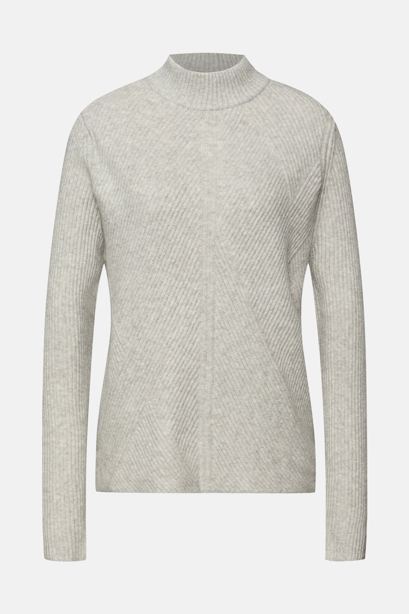 Trui met rolkraag grijs - STREET ONE