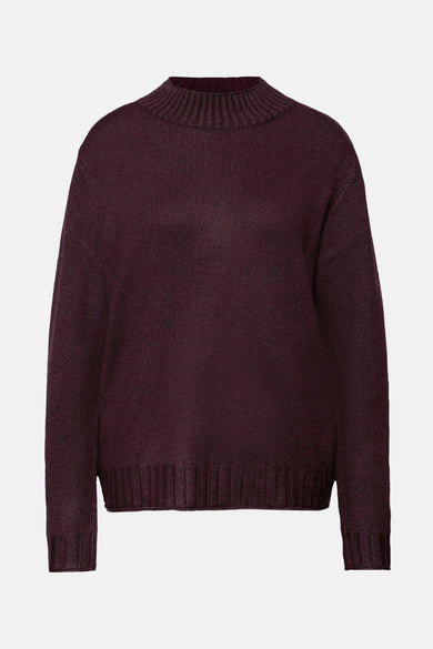 Pull met ronde hals - Bordeaux