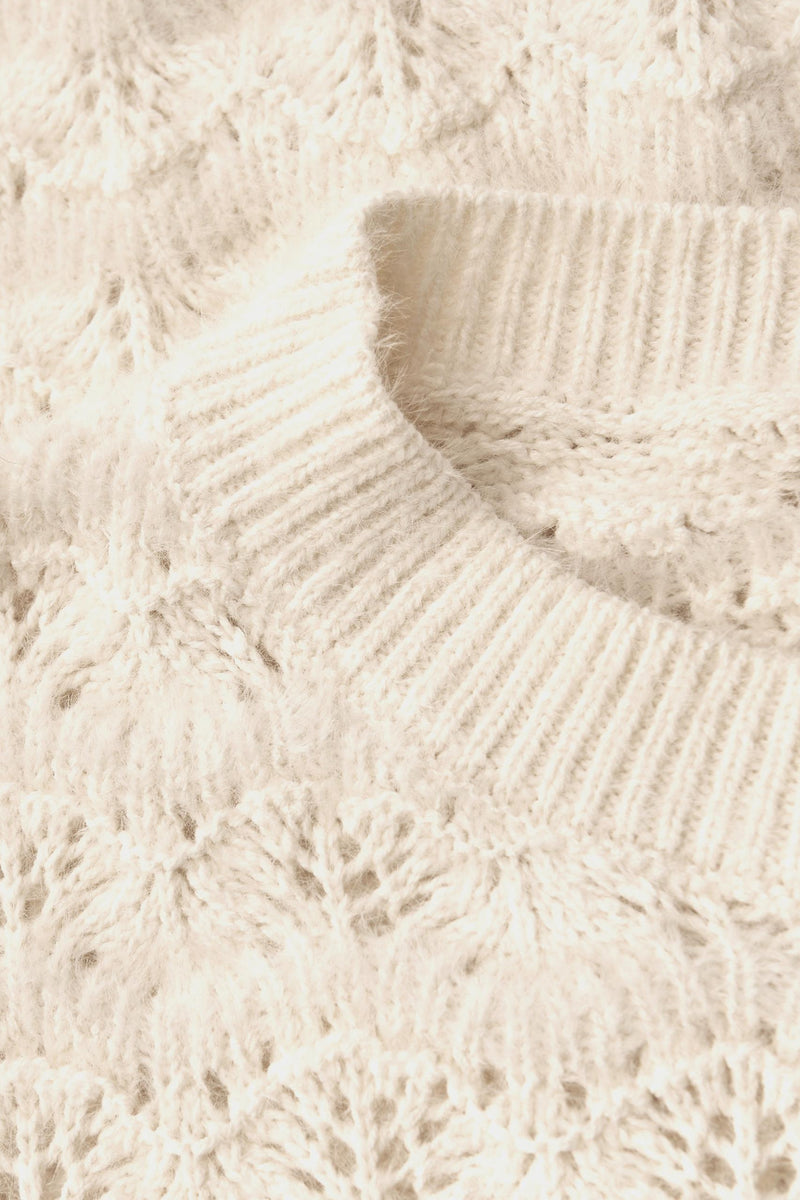 Trui met ronde hals ecru - STREET ONE