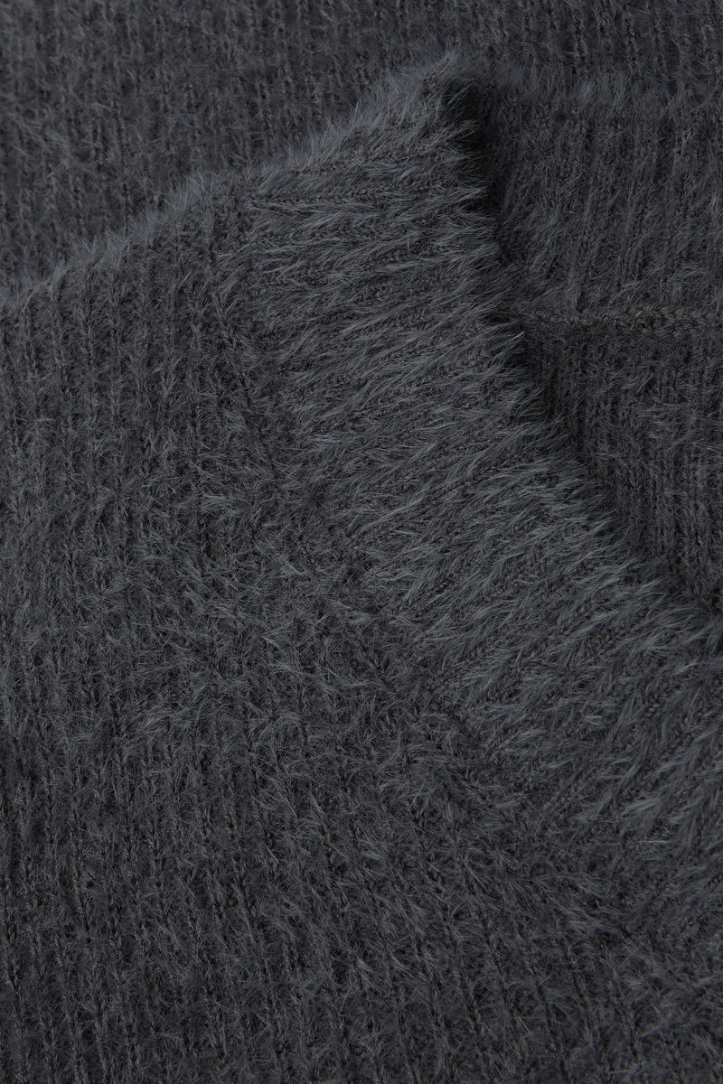 Trui met V-hals grijs - STREET ONE