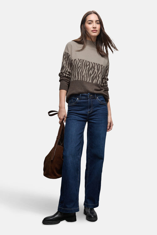 Pull col montant multicolore - STREET ONE