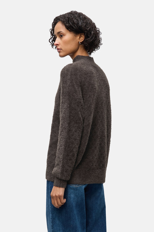 Pull col montant brun - STREET ONE