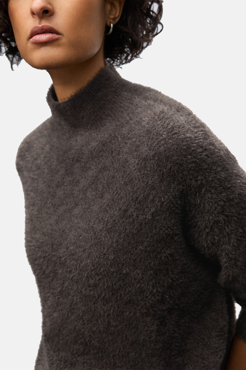 Pull col montant brun - STREET ONE