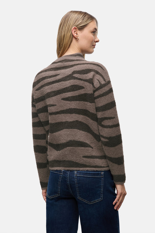 Pull col montant brun - STREET ONE