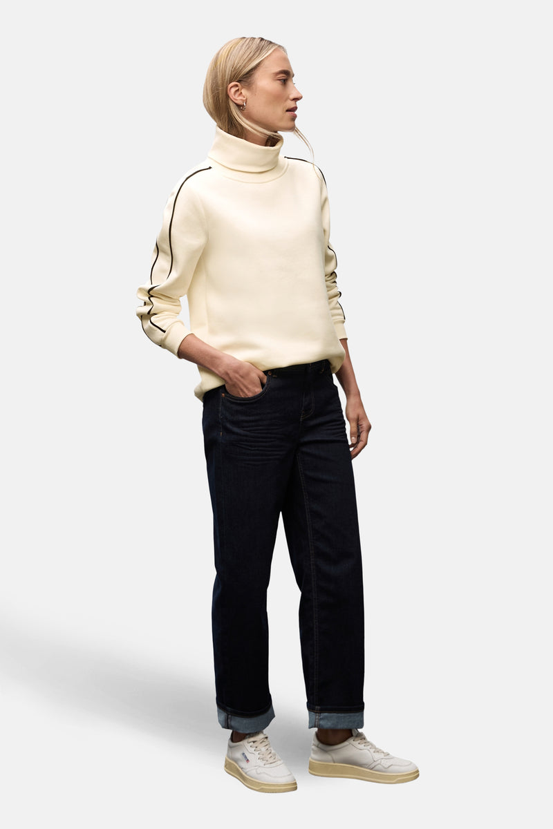 Trui met rolkraag ecru - STREET ONE