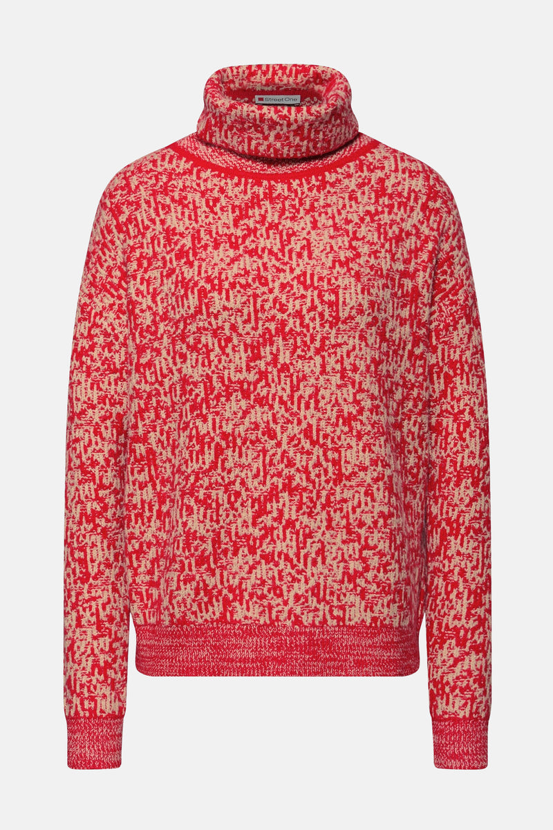 Trui met rolkraag multicolor - STREET ONE
