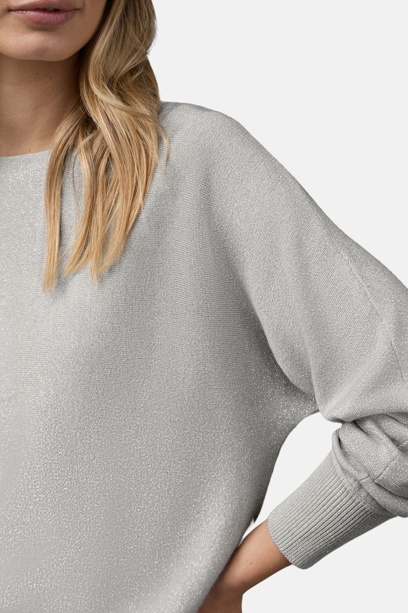 Top (lange mouwen) zilver - STREET ONE