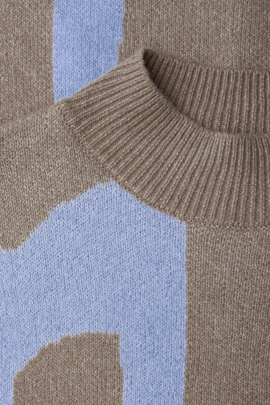 Pull col montant multicolore de STREET ONE, en maille tricotée avec motif color block.