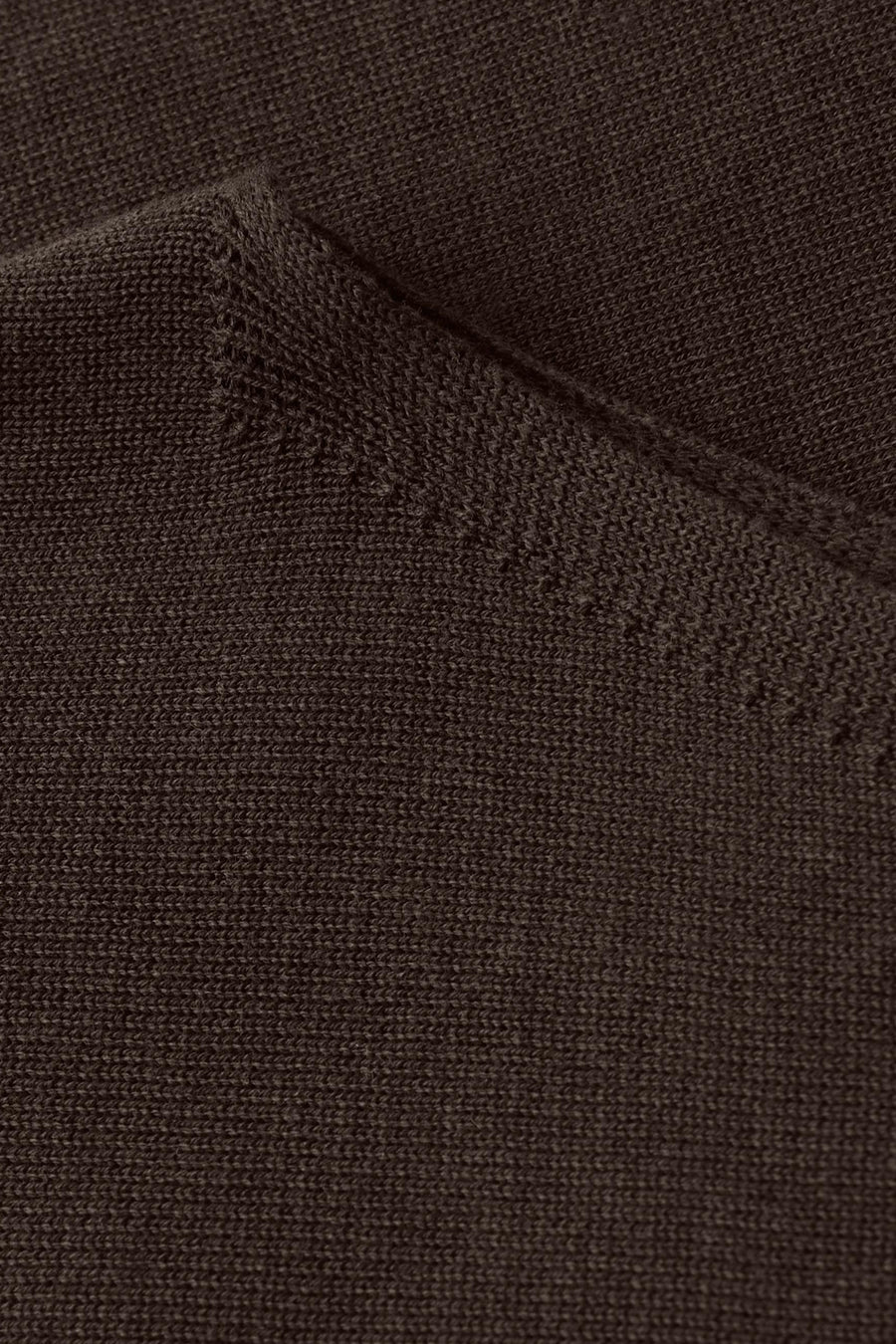 Pull à col rond brun par STREET ONE, texture tricotée en maille fine.