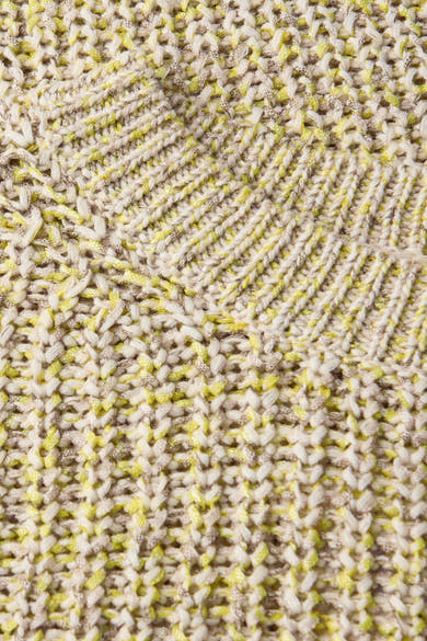 Multikleurige rondehals trui van STREET ONE, in getextureerd breisel met decoratieve patronen.