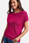 Trui met ronde hals roze - STREET ONE