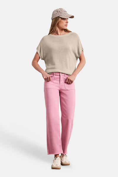 Trui met ronde hals beige - STREET ONE