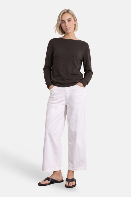 Pull col rond brun - STREET ONE