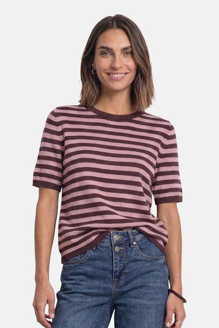 Pull col rond brun - STREET ONE