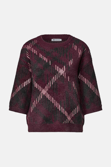 Pull col rond rouge - STREET ONE