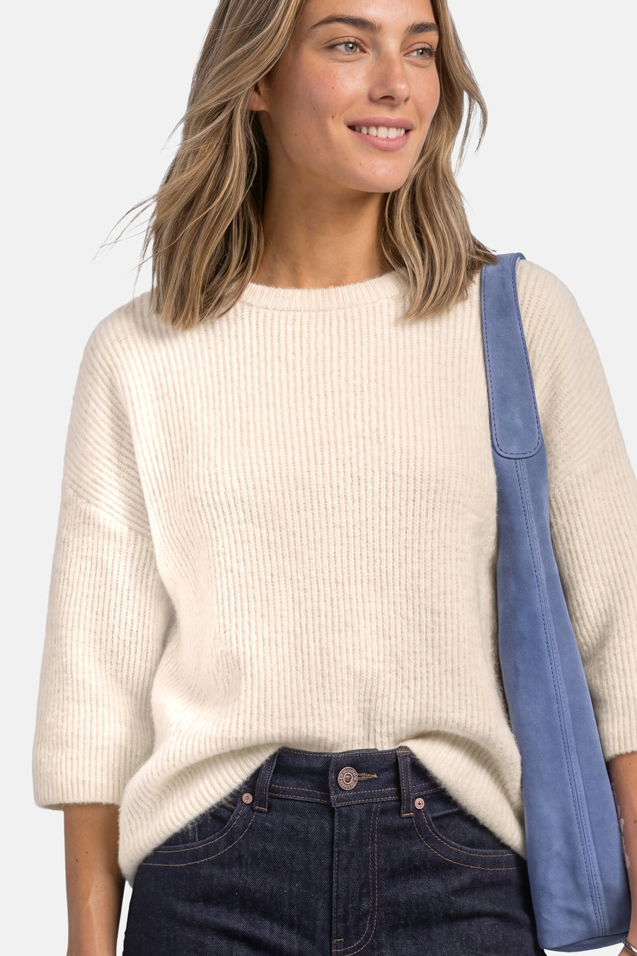 Pull col rond beige - STREET ONE