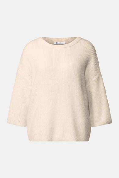 Pull col rond beige - STREET ONE