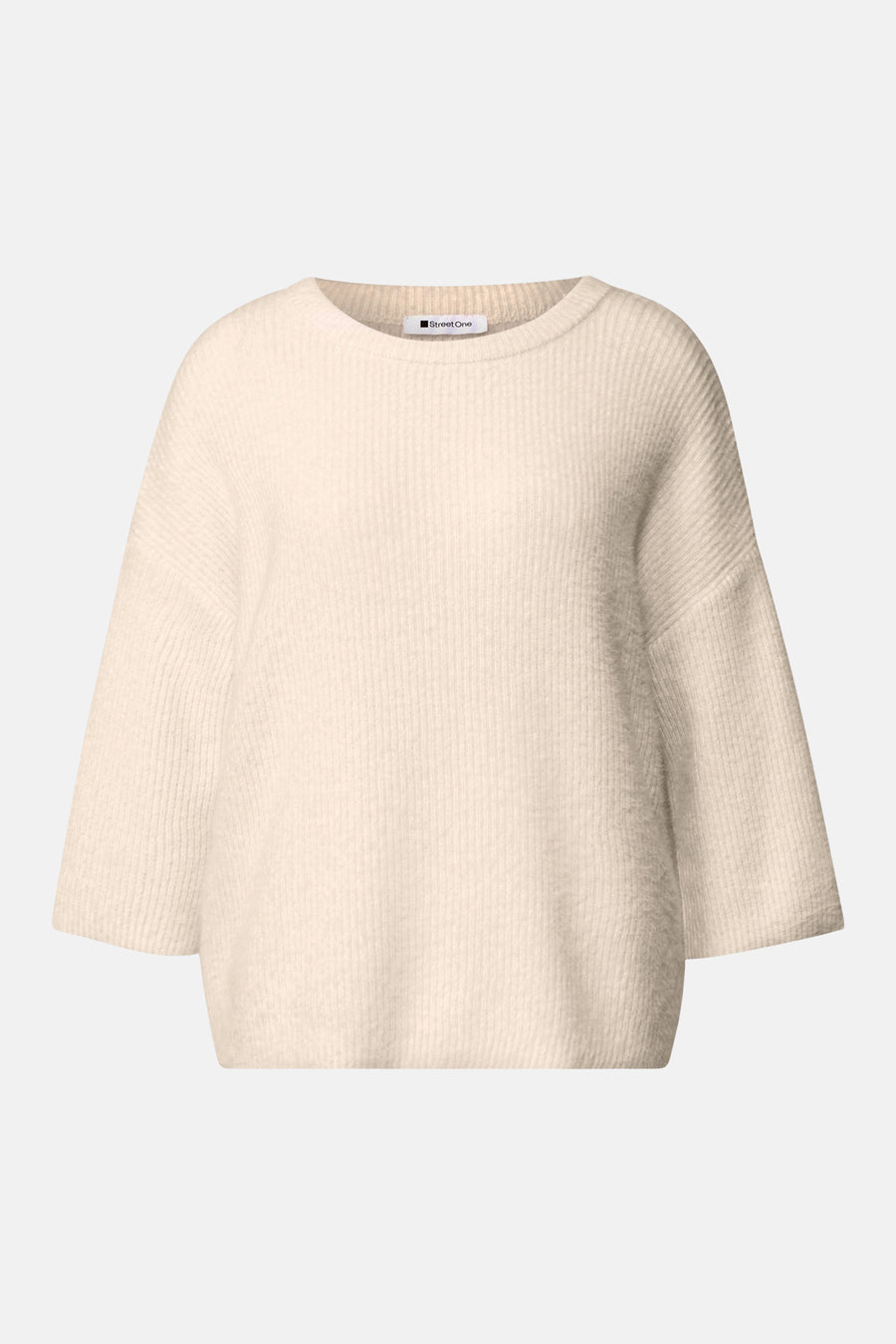 Pull col rond beige - STREET ONE
