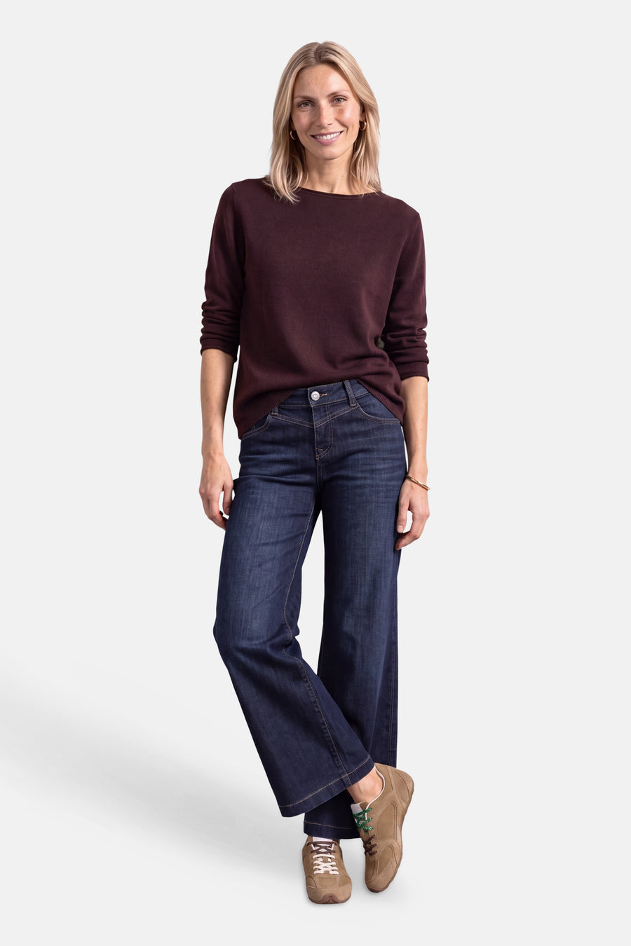 Trui met ronde hals rood - STREET ONE