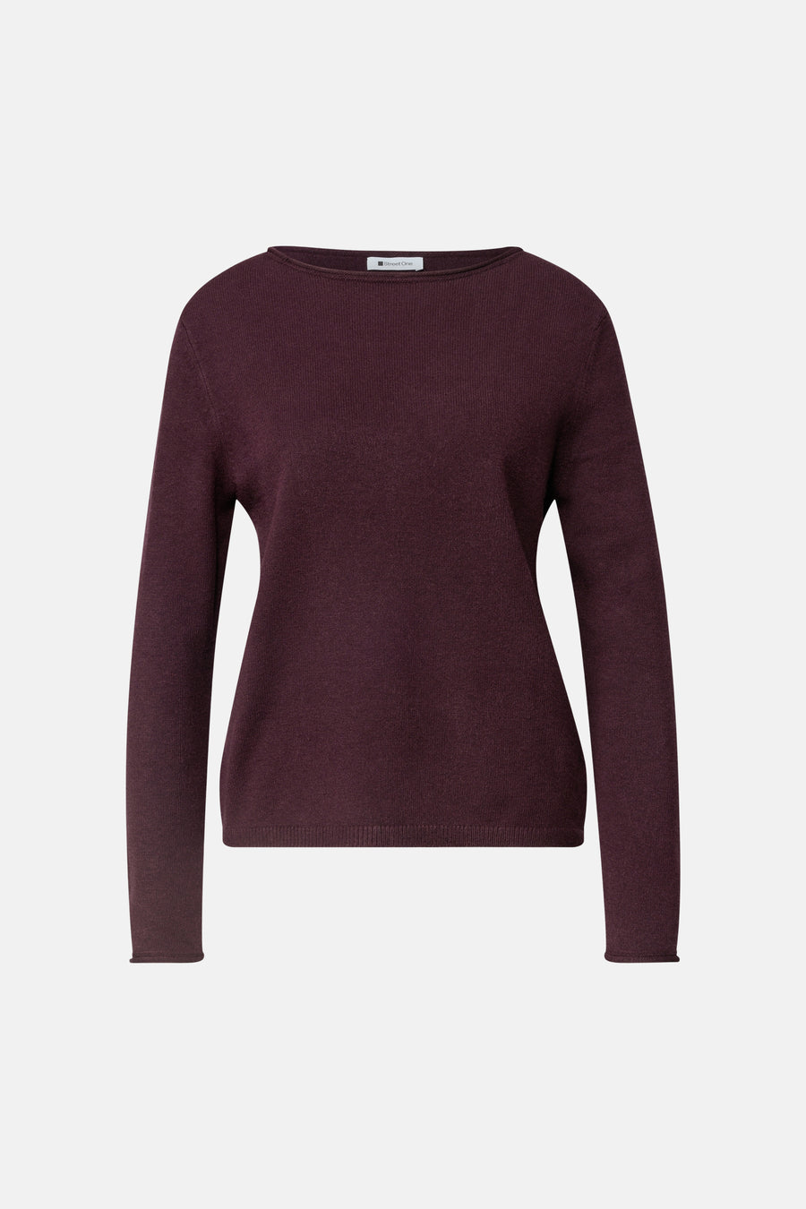 Trui met ronde hals rood - STREET ONE