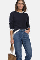 Trui met ronde hals blauw - STREET ONE