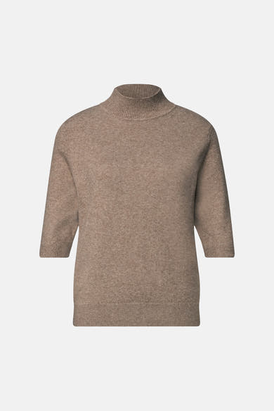 Dames tops pull korte mouw beige - STREET ONE