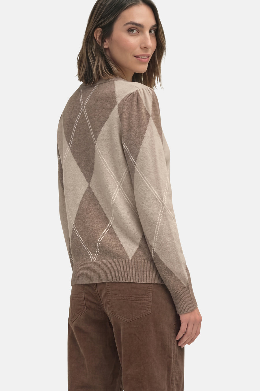 Pull col rond beige - STREET ONE