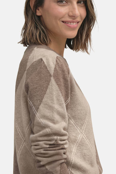 Pull col rond beige - STREET ONE