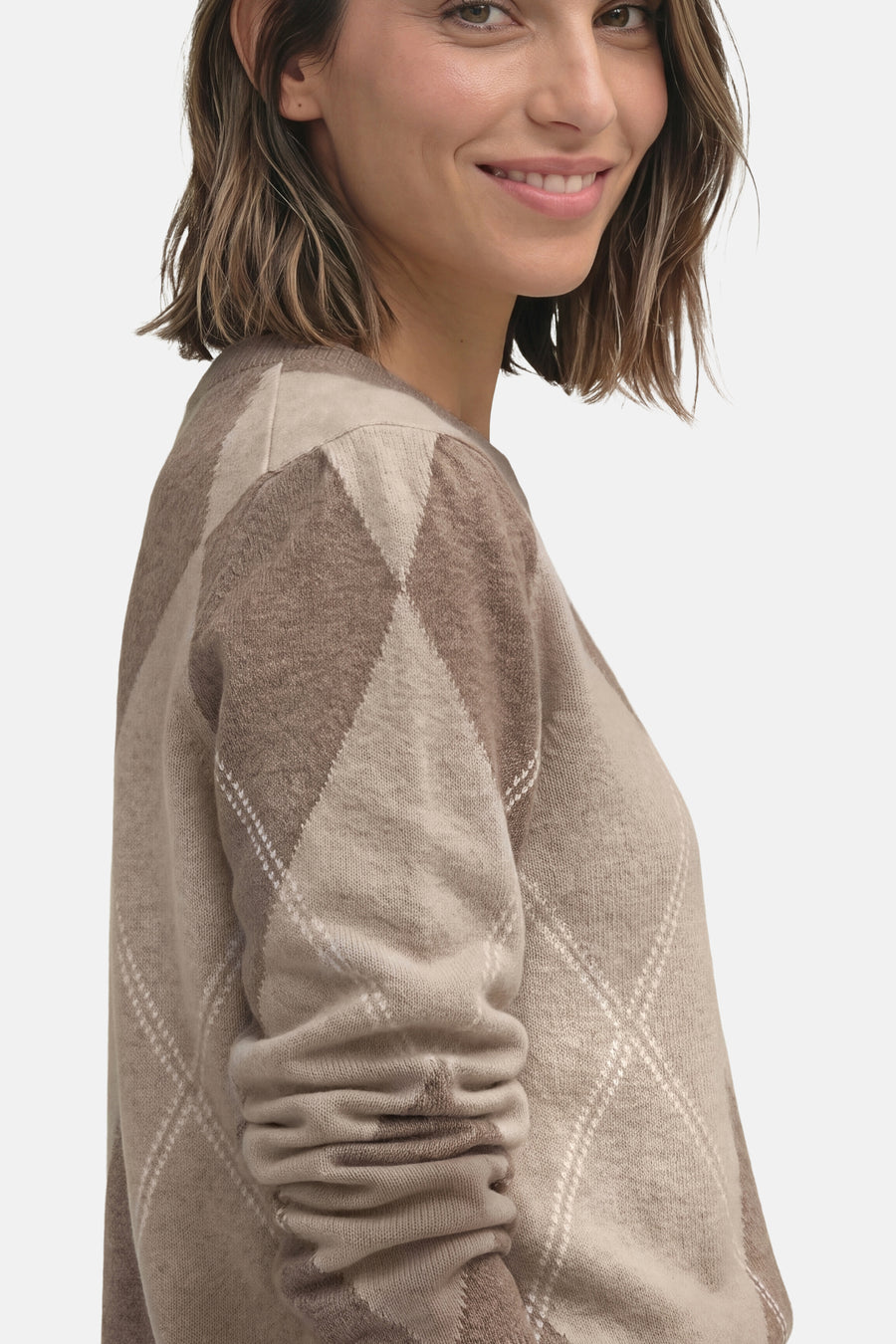 Pull col rond beige - STREET ONE