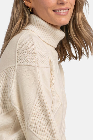 Pull col montant beige - STREET ONE