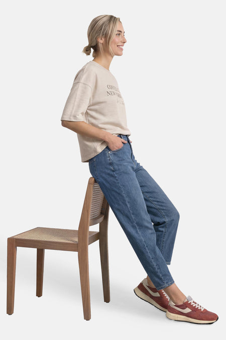 Sweater O hals - Beige