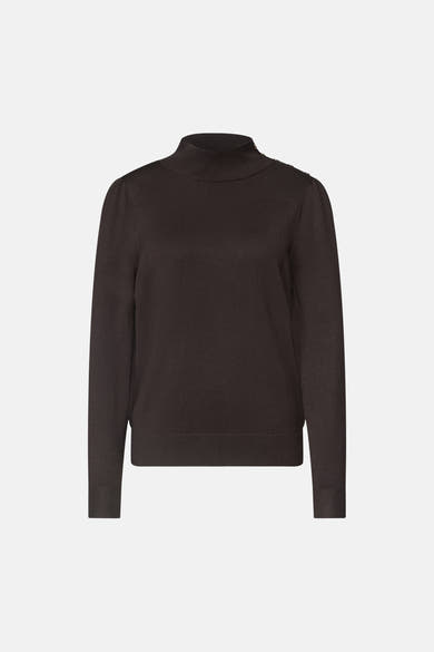 Pull col rond brun - STREET ONE