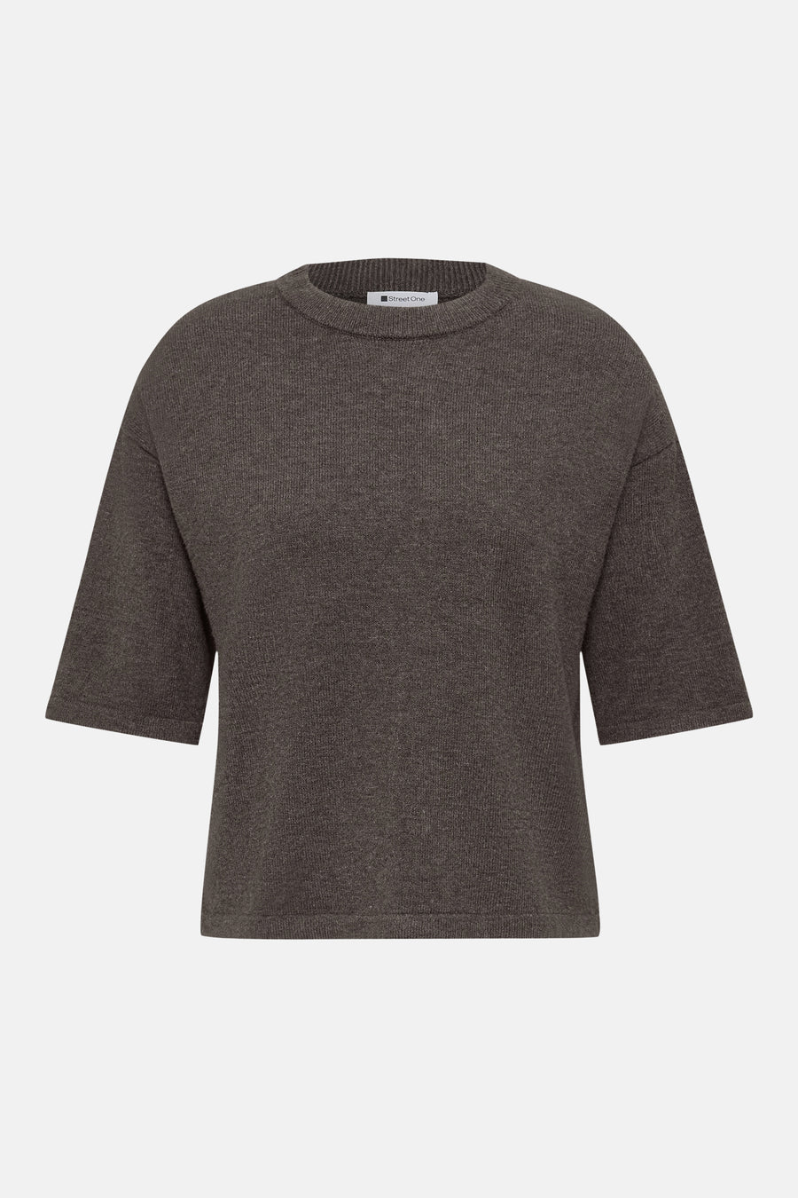 Pull col rond brun - STREET ONE