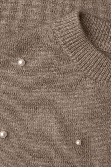 Pull col rond beige - STREET ONE