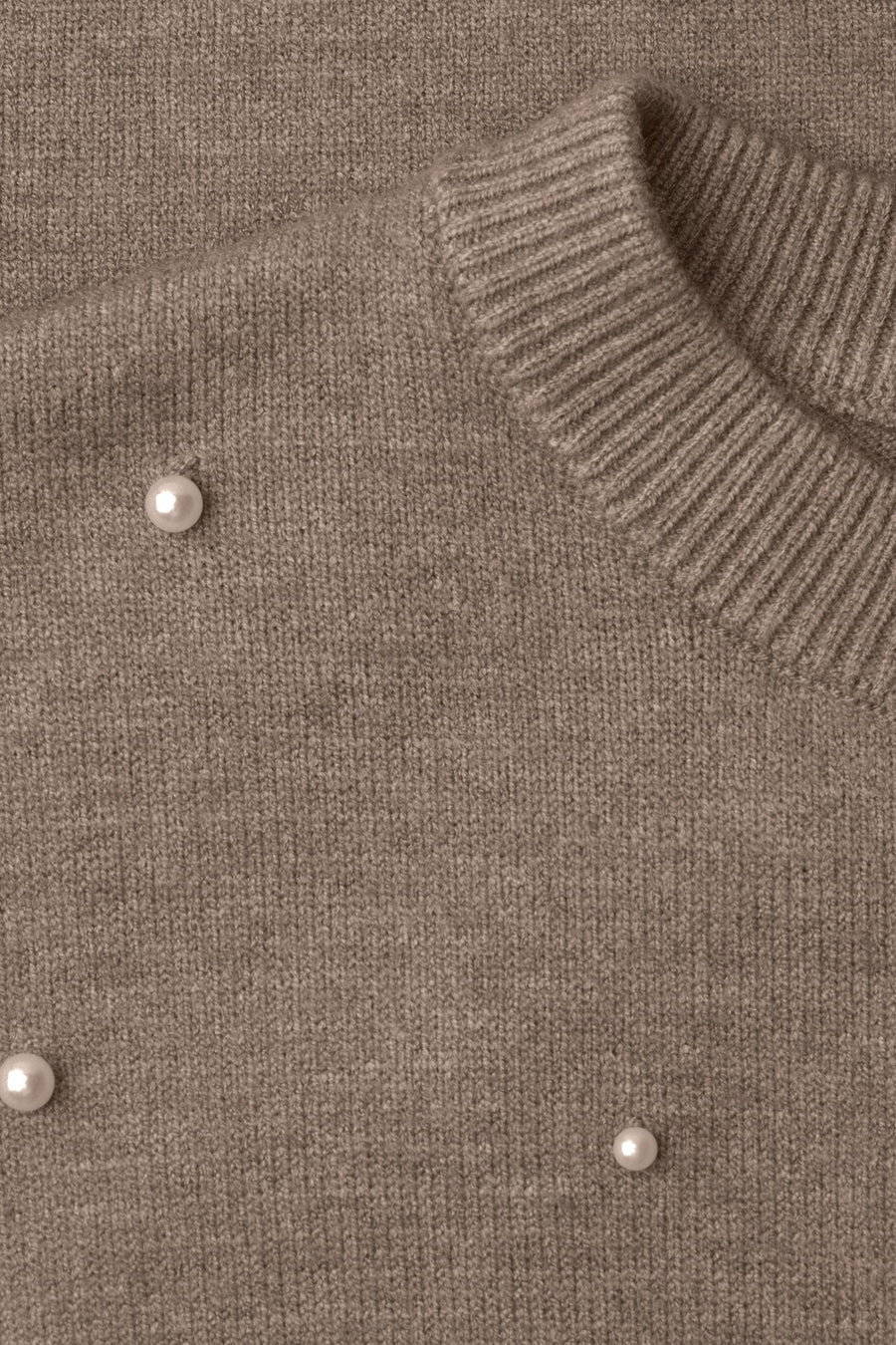Pull col rond beige - STREET ONE