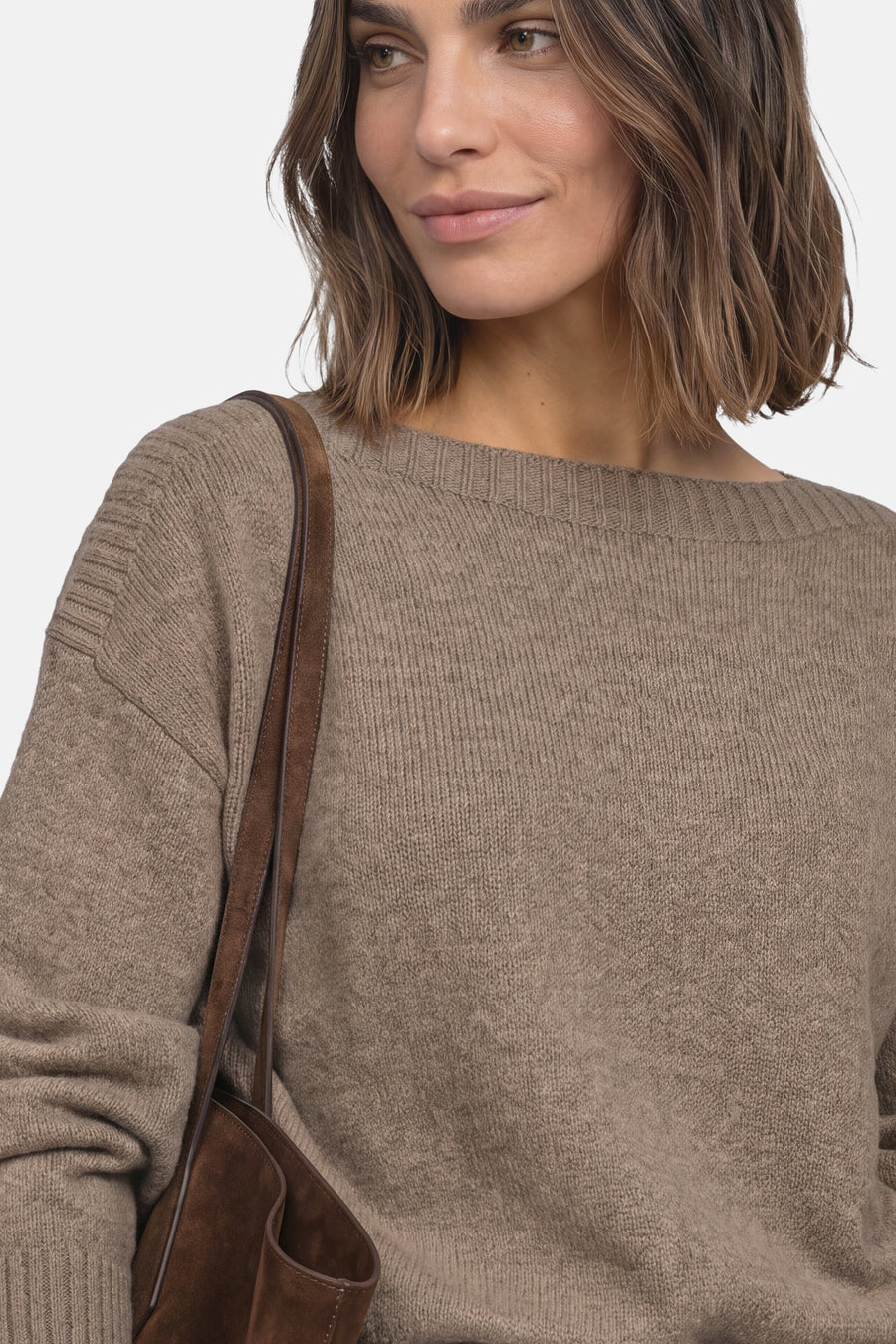 Pull col rond beige - STREET ONE