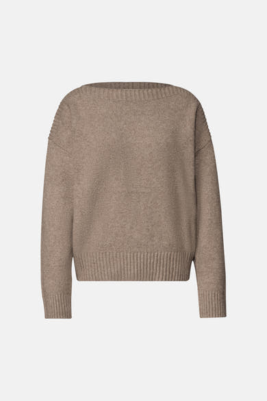 Pull col rond beige - STREET ONE