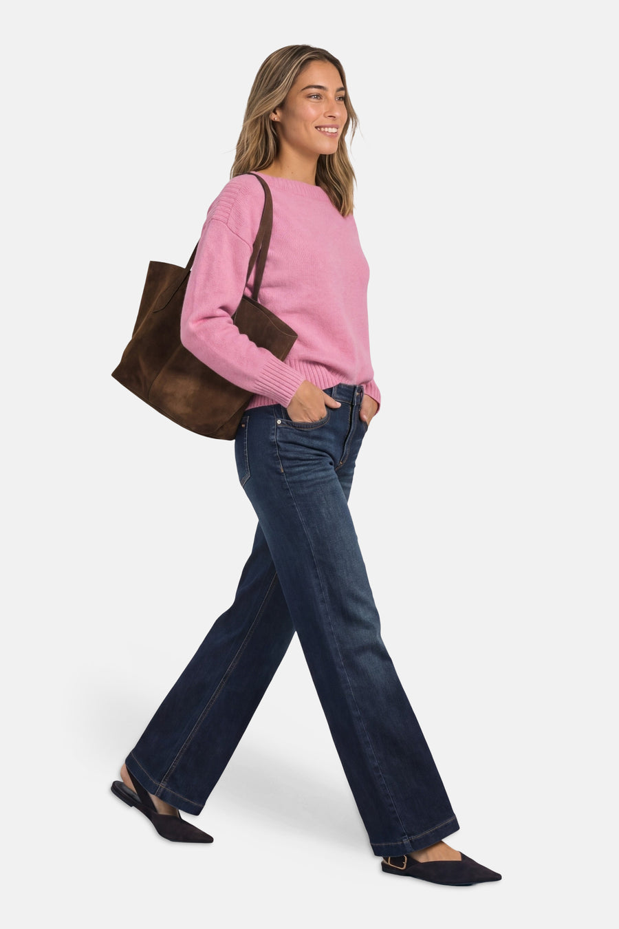 Pull col rond rose - STREET ONE