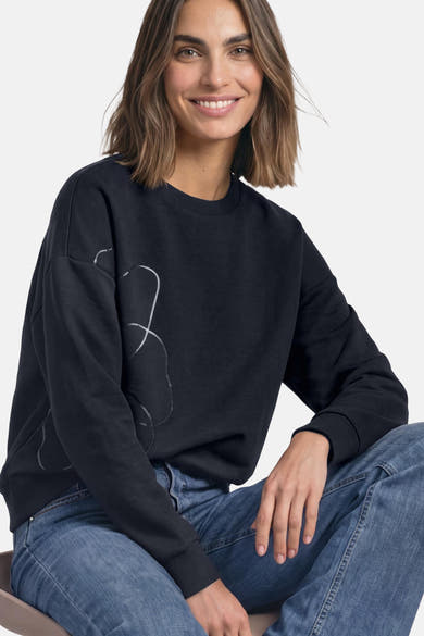 Sweater O hals - blauw