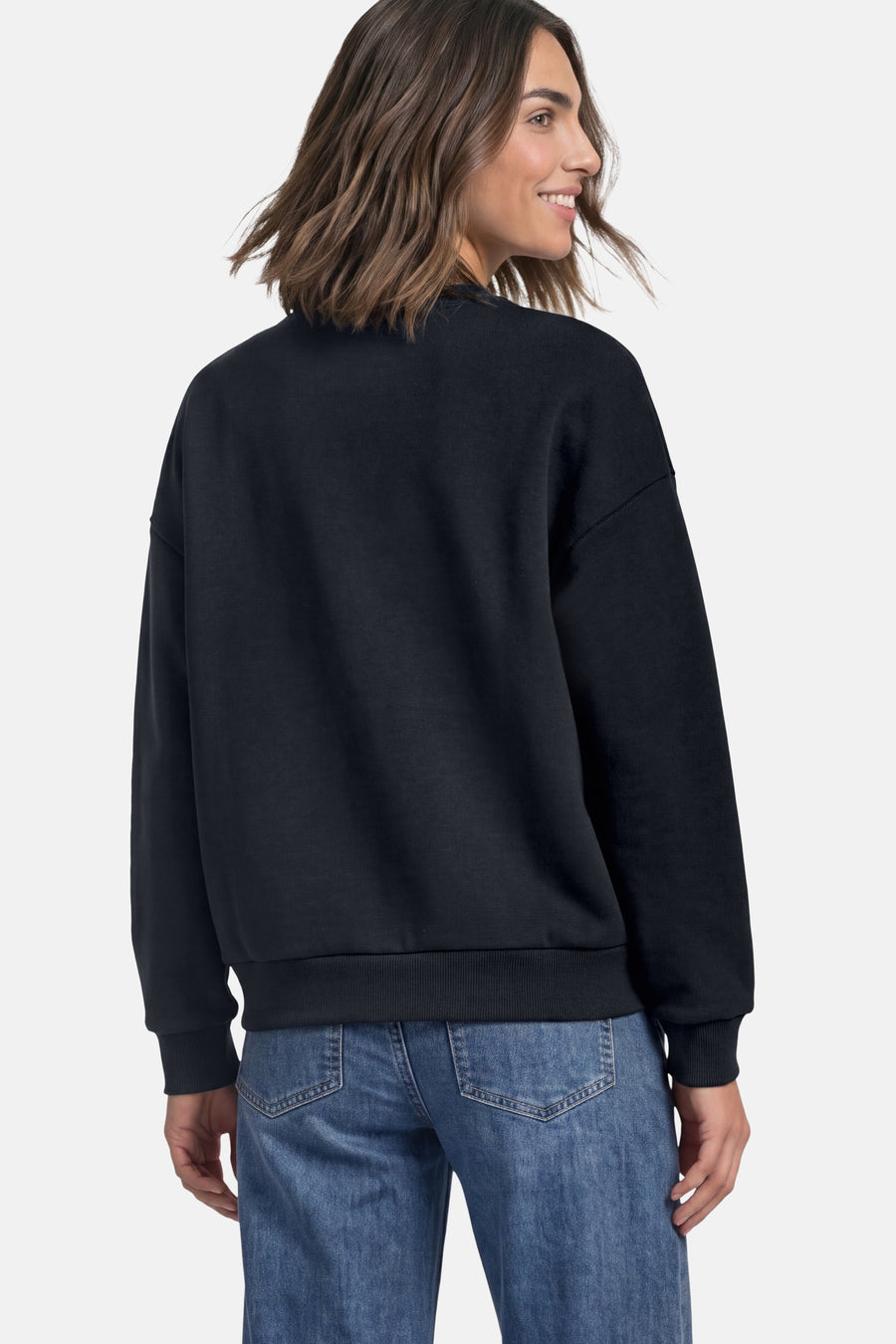 Sweater O hals - blauw