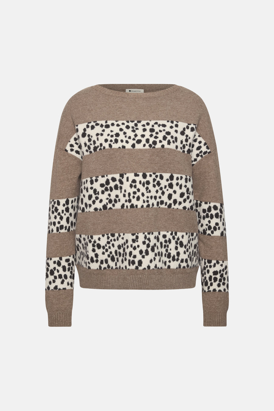 Pull col rond multicolore - STREET ONE